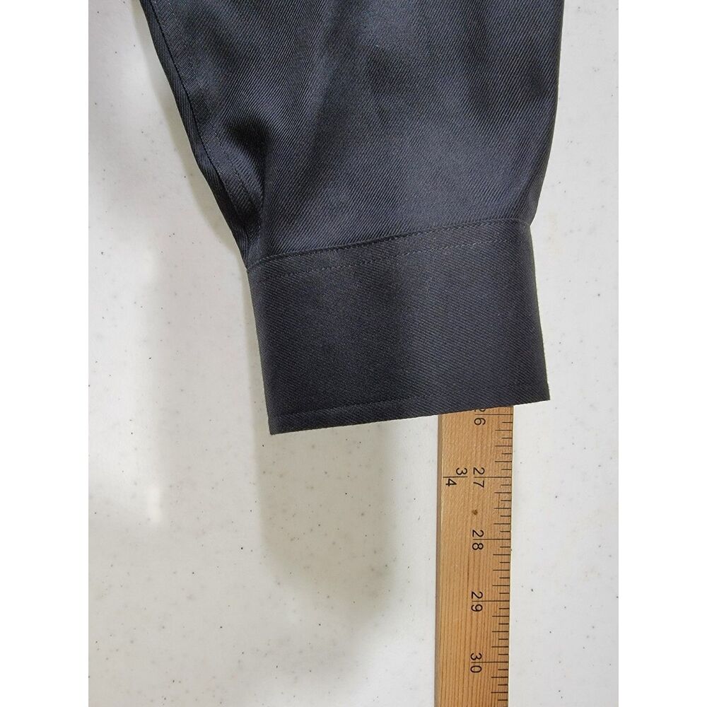 Pronto Uomo Men's Modern Fit Black Dress Shirt - 16 - 34/35 - Picture 3 of 7